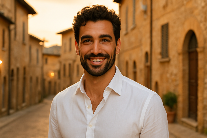 generate an image of italian man