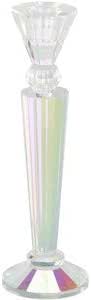 Crystal pillar candle holder 25cm