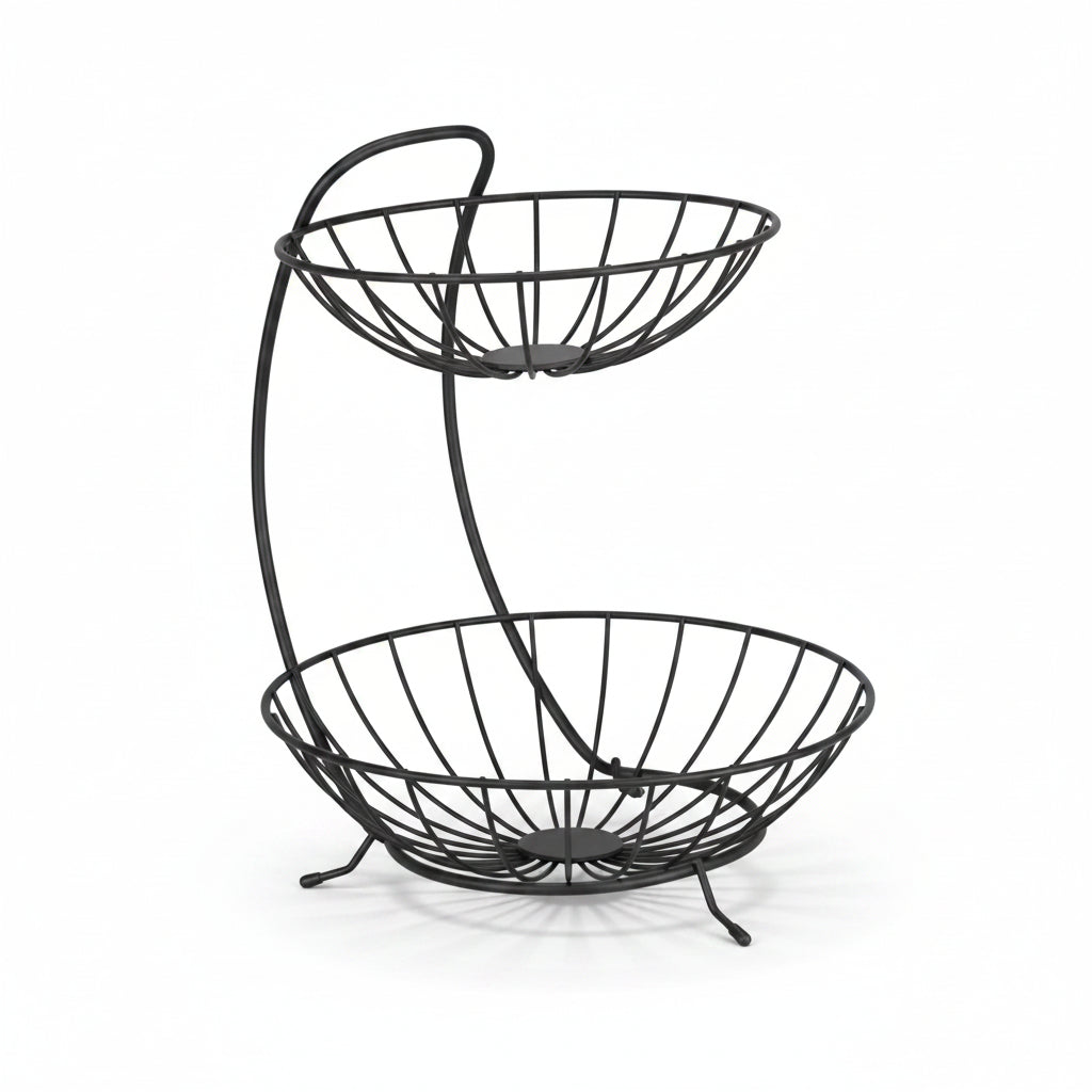 2 tier BROOKLY fruit basket rack