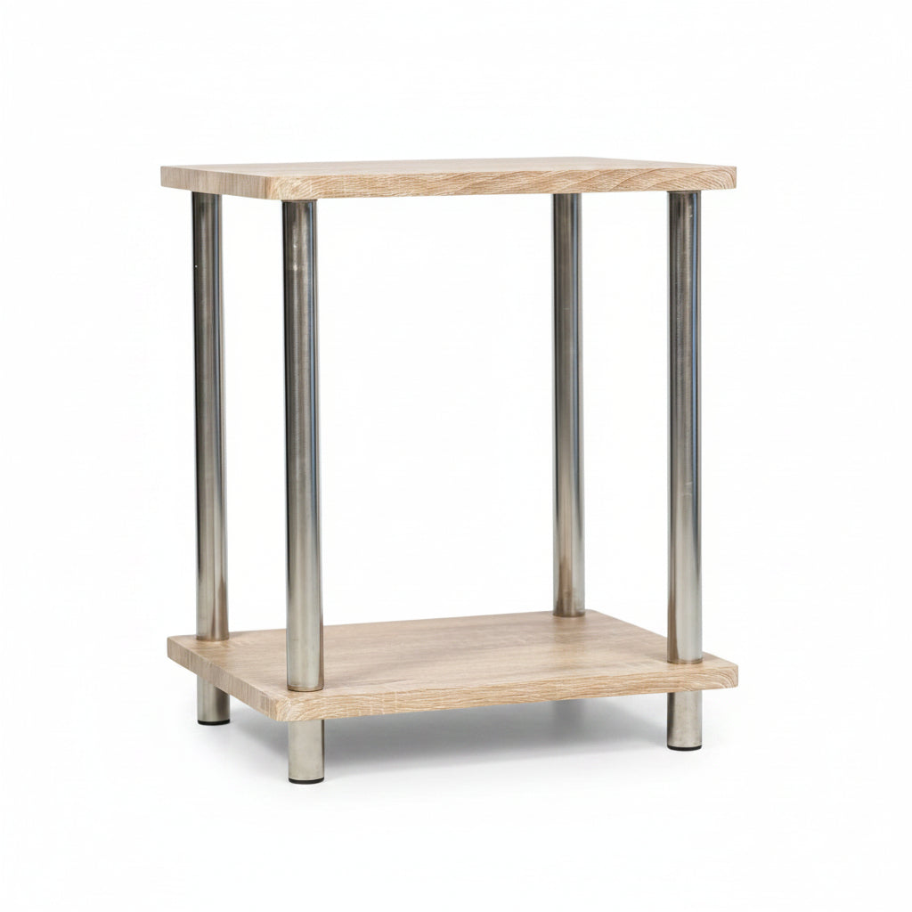 2 tier side table oak