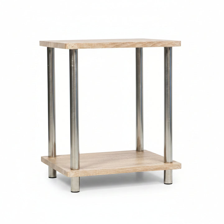 2 tier side table oak