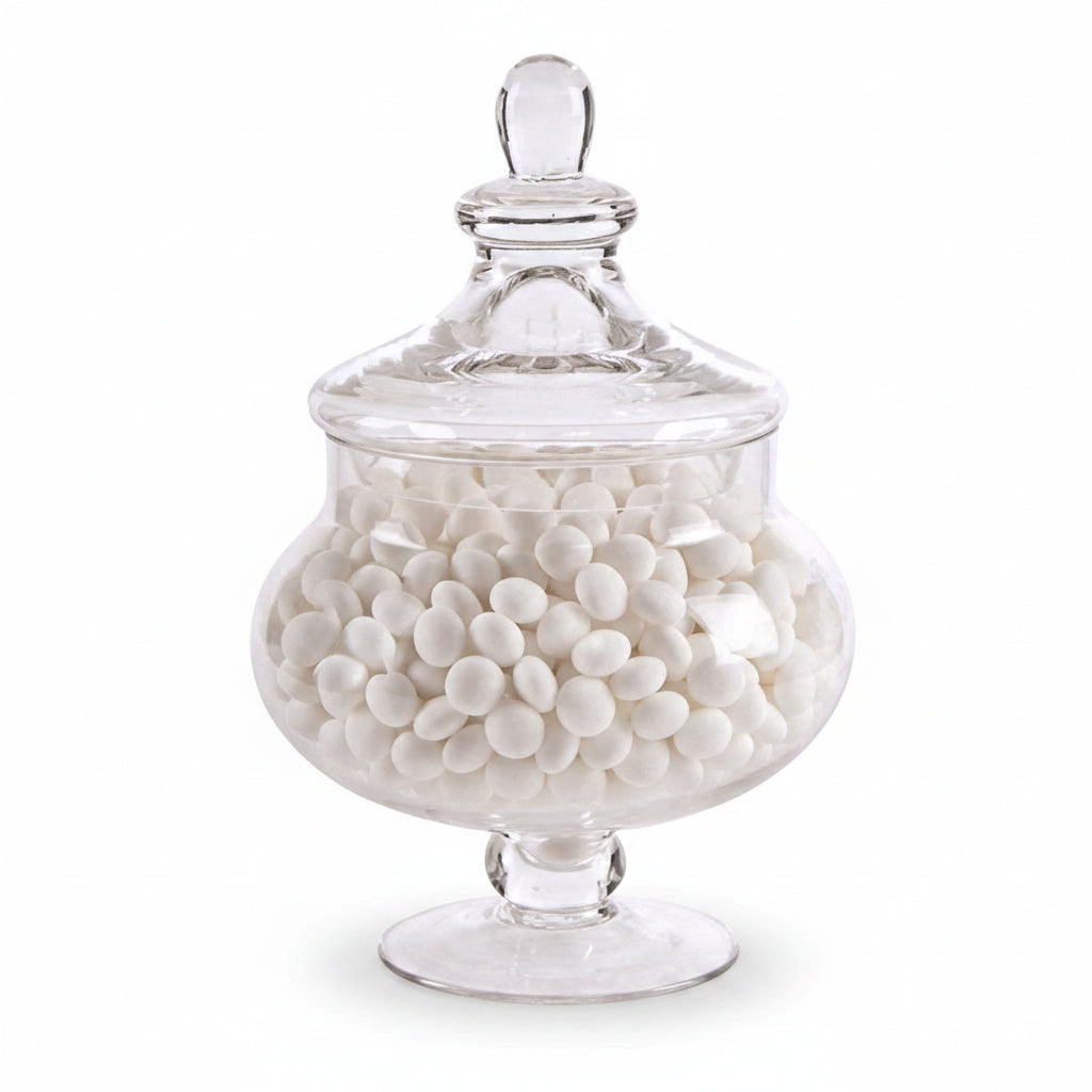  30cm decorative glass jar wedding centrepiece