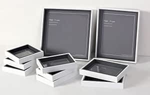 Black and white box frames 10 pack