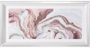 Pink jewelled framed wall art glam home decor