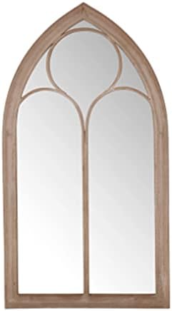 Distressed arch mirror 112x61cm