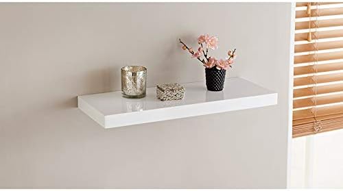 High gloss wall shelf modern storage display