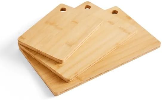 Bamboo cutting board set kitchen use