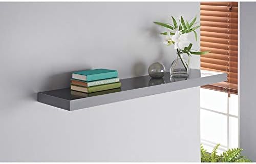 High gloss storage shelf 90cm