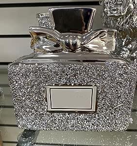 Crushed diamond perfume bottle ornament décor