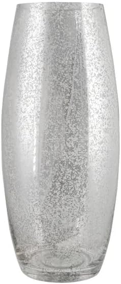 Silver glass decorative vase home decor