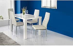 Stylish 5Pc dining set table and chairs