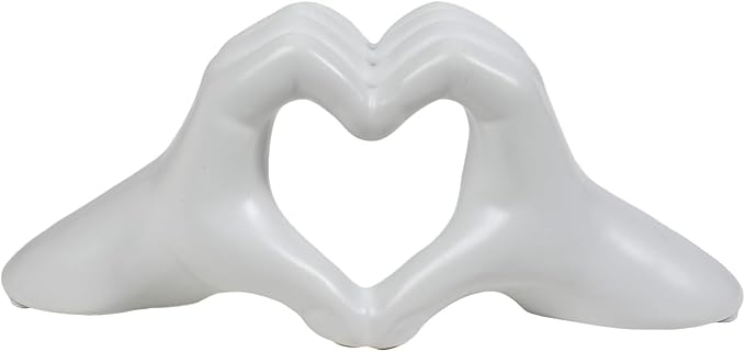 Heart hands love sculpture modern ornament