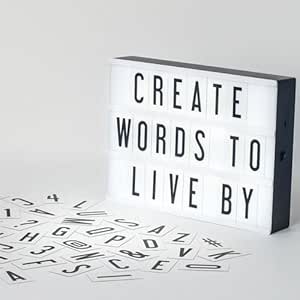 Light up letter box A4 LED sign