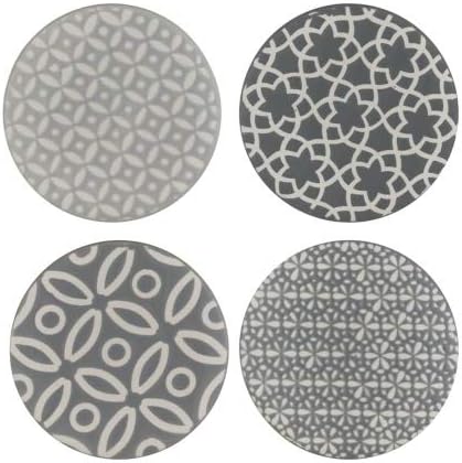 Geo embossed coasters set modern table drink coasters home décor
