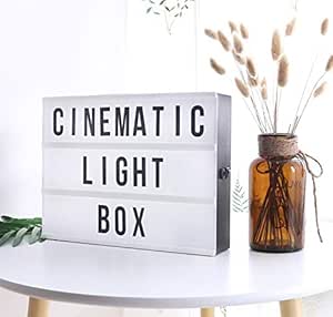 LED light box sign cinematic message board décor