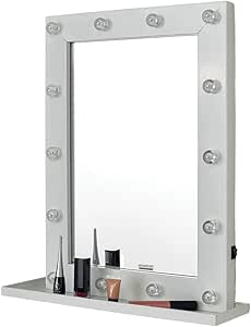 Hollywood white LED bulb vanity mirror