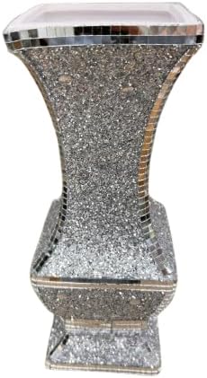 mirrored crystal floor vase art deco luxury decor