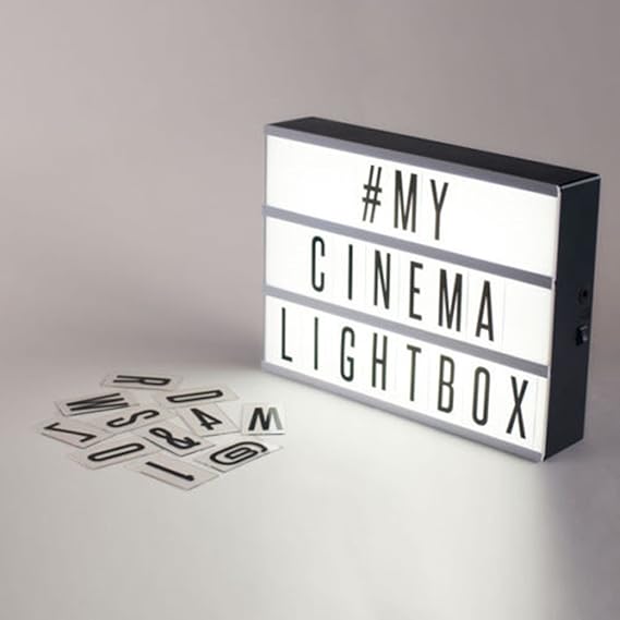 Cinematic LED Light Box personalised letter light box