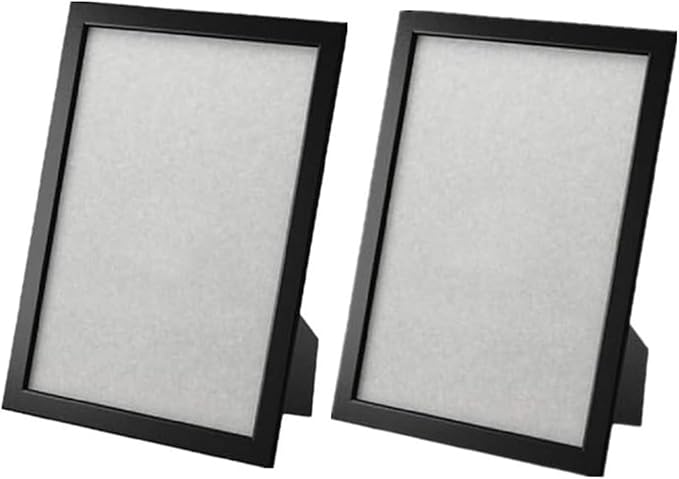 Black A4 picture frame set wall mounted modern frames
