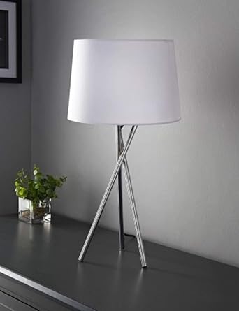 modern tripod table lamp white contemporary bedside living room lighting