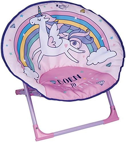 Foldable unicorn moon chair for kids