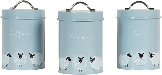 Highland sheep kitchen canisters
