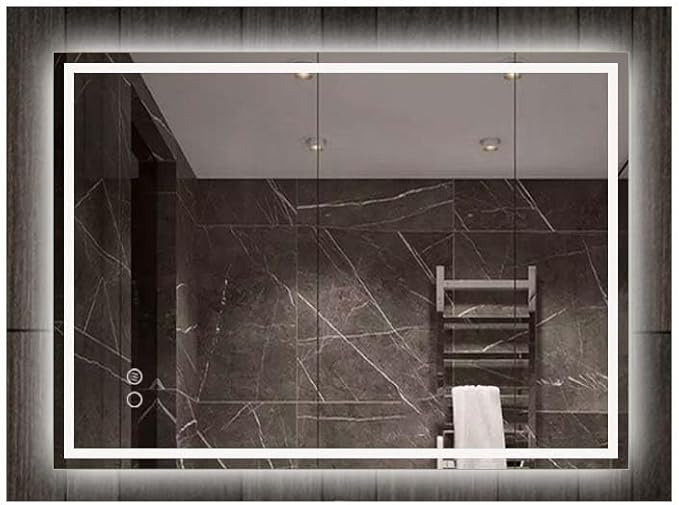 LED double bathroom mirror 70x50cm