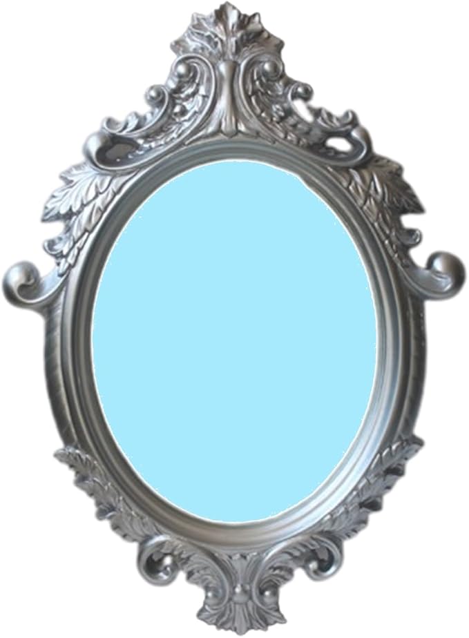 Vintage nordic wall mirror silver design