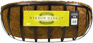 62cm wall planter steel frame coconut liner