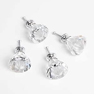 Crystal drawer knobs 4-pack