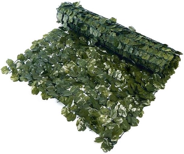 Artificial ivy hedge screen realistic green wall garden privacy decor