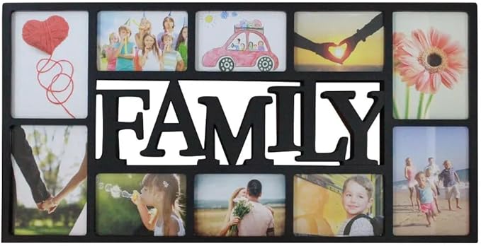 Family collage photo frame multi aperture wall frame