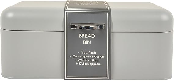 grey bread bin and canister set modern kitchen storage