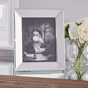 Angle mirror photo frame 10x8 25x20cm
