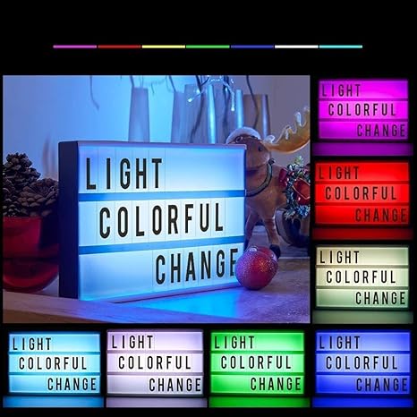 RGB color changing A4 cinematic LED letter box