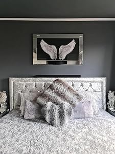 Angel wings glass picture 85x45cm