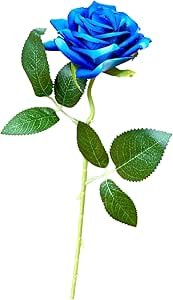 blue artificial rose bouquet forever flowers arrangement
