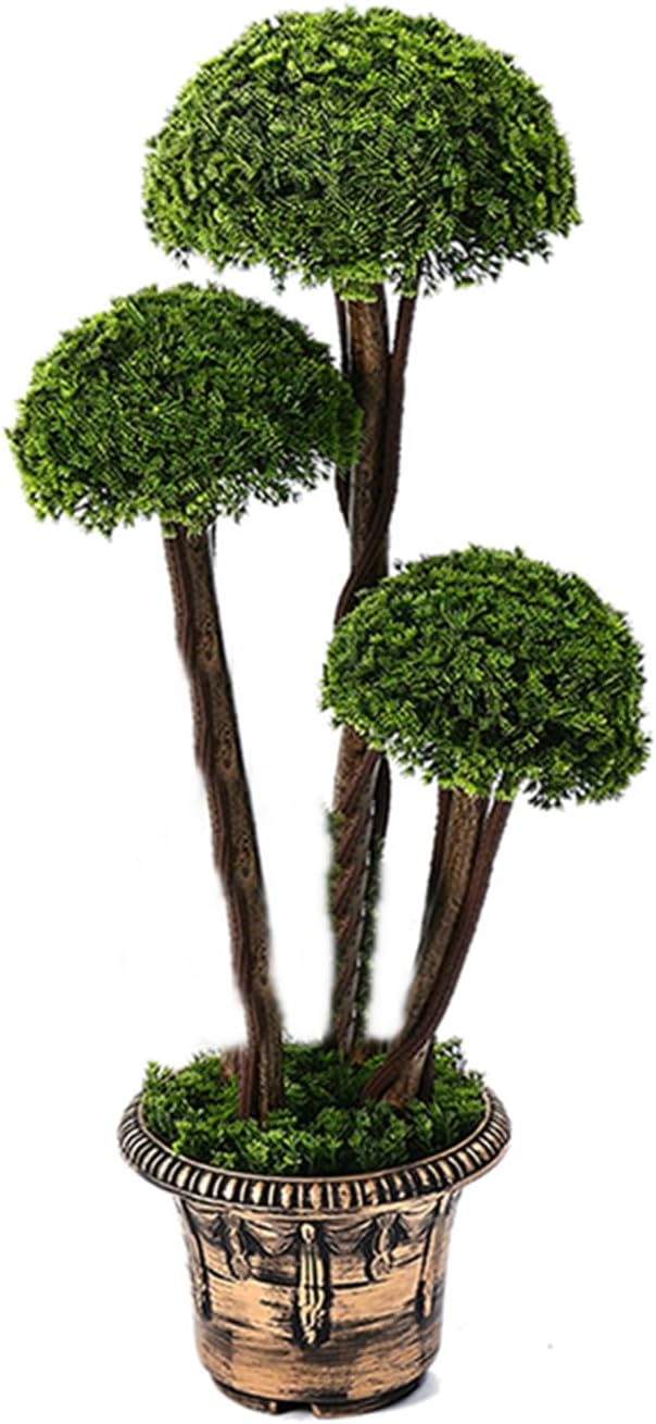 Artificial cedar topiary tree home decor