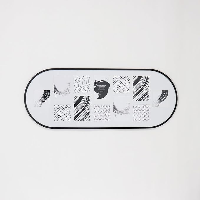 black 12 aperture collage photo frame