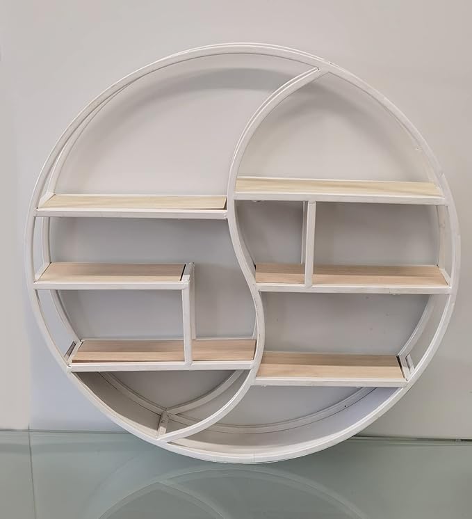 Round wall shelf unit modern design
