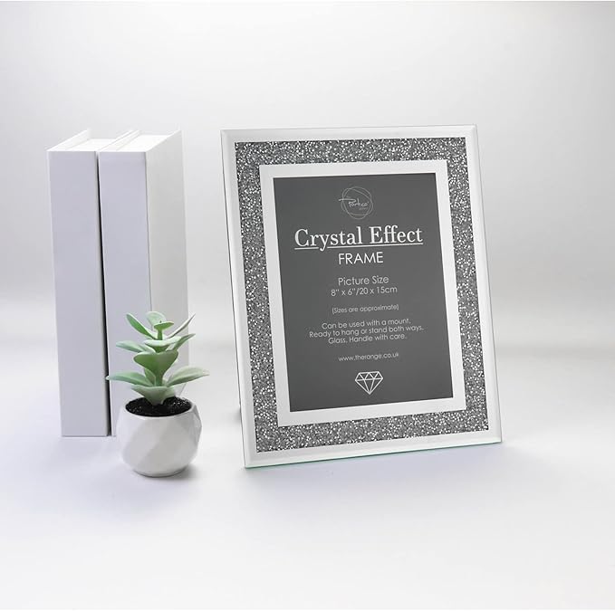 Gem mirror photo frame sparkling luxury picture frame decor