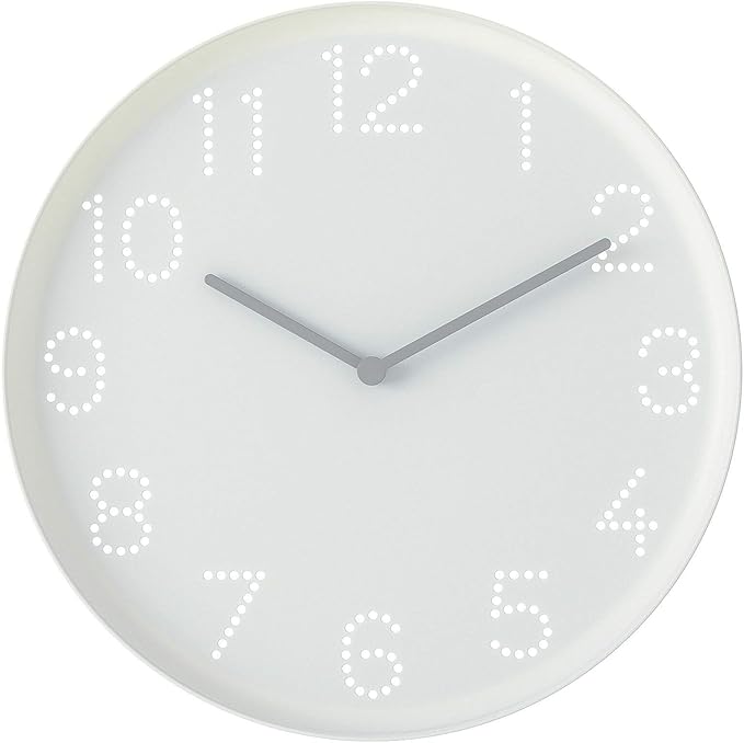 Silent white wall clock modern minimalist clock