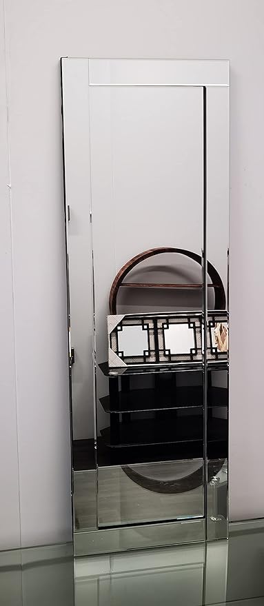 Stripe border full length wall mirror modern decor