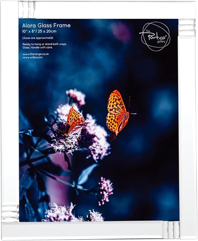mirrored glass photo frame tabletop display decor