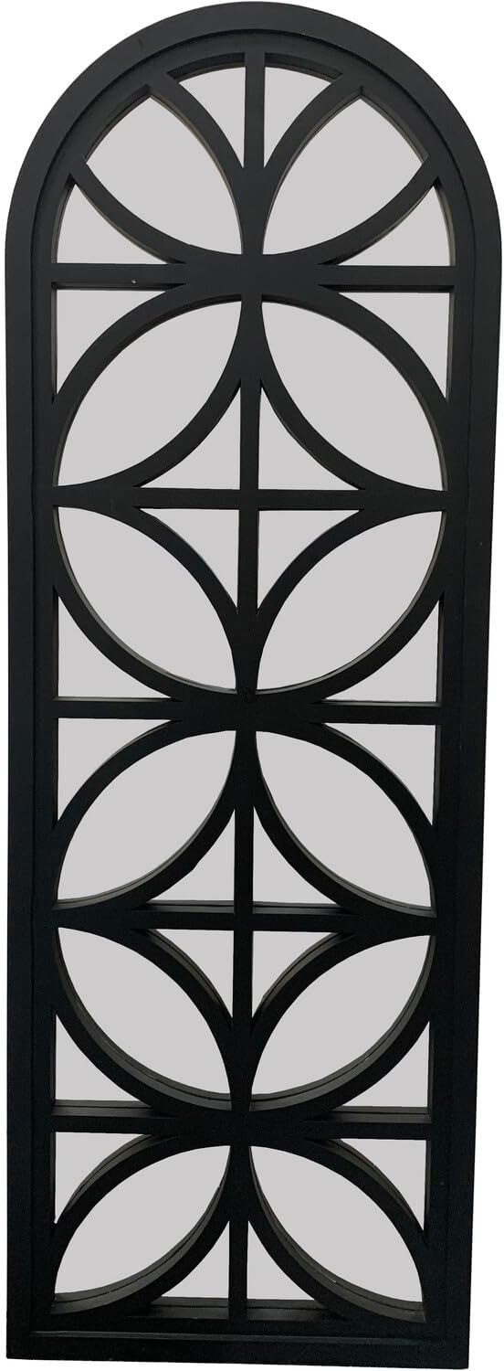 Black decorative wall mirror indoor outdoor contemporary