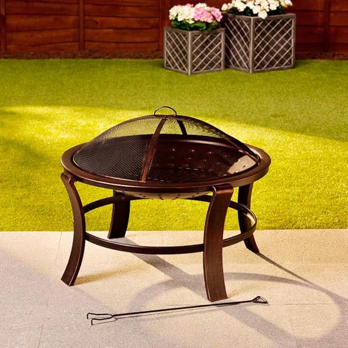 Outdoor fire pit bowl garden heating decor
