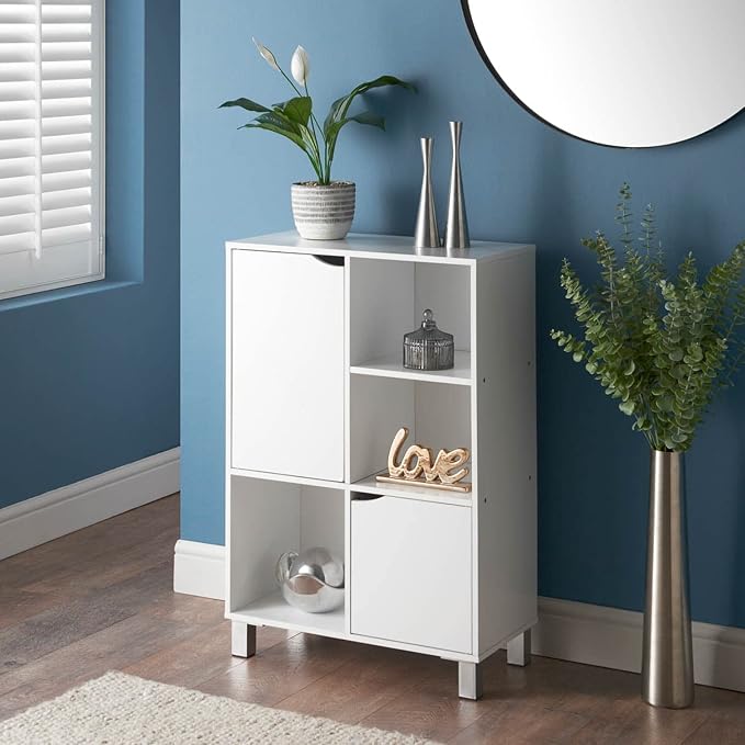 White high gloss storage sideboard cabinet