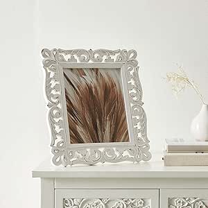 White lace wooden photo frame 30x35cm