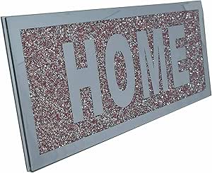 Sparkle bling crushed diamond pink plate