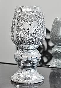 Wring style silver art mirror vase
